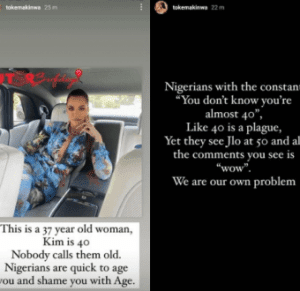 “We are our own problem”- Toke Makinwa tackles Nigerians who are quick to ‘age shame’ women