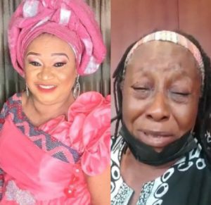 Veteran actress, Patience Ozokwo, breaks down in tears following the demise of her friend and colleague Rachel Oniga