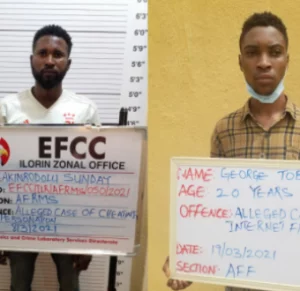 Two Nigerians impersonating US soldiers jailed for love scam in Kwara