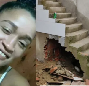 Body of missing woman found buried in a concrete wall beneath a staircase