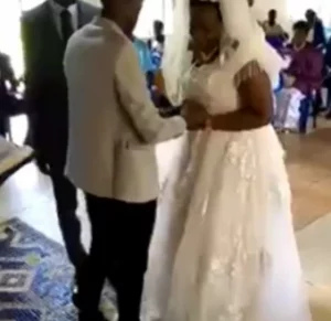 Crying bride creates a scene at her wedding (video)