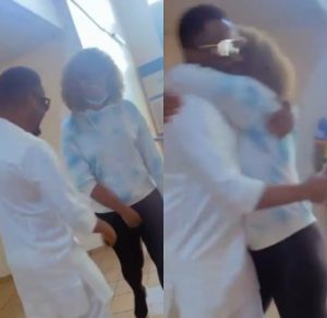 Chizzy Alichi and Zubby Michael  hugs and make up weeks after publicly calling each other out (video)