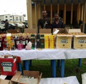 Two arrested as police burst syndicate manufacturing fake drinks in Rivers