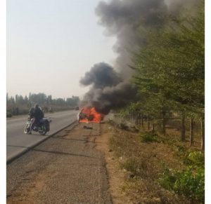 Man narrates how God saved him from getting burnt alive in a car accident