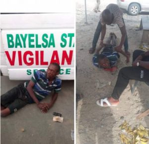 Please forgive me, I will repent from now – Suspected pickpocket begs Bayelsa State Vigilante