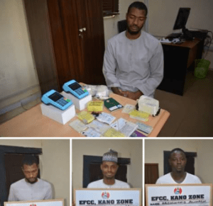 Kano court sentences three smugglers of 1,144 ATM cards to prison