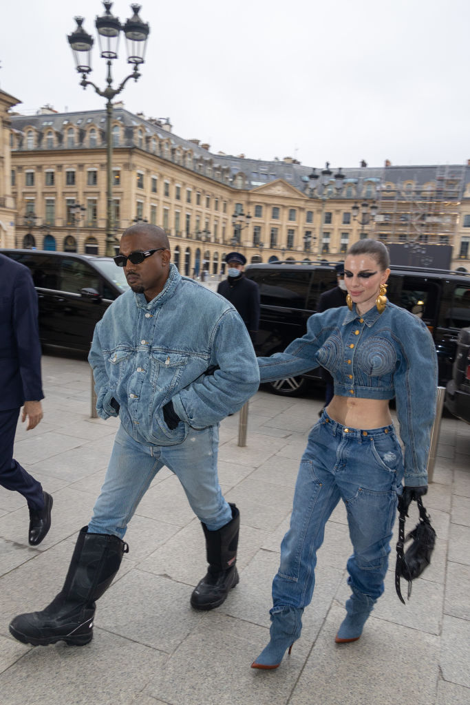 Kanye West & Julia Fox Attend Kenzo Show At Paris Fashion Week - Hitztv ...