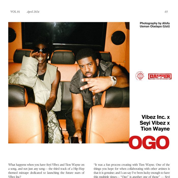 Vibez Inc x Seyi Vibez x Tion Wayne – Ogo